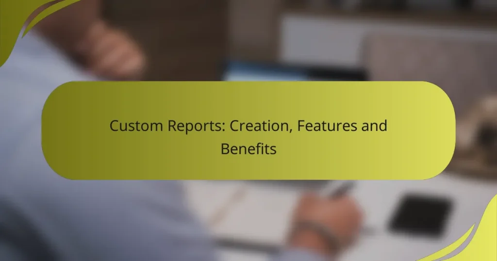Custom Reports: Creation, Features and Benefits